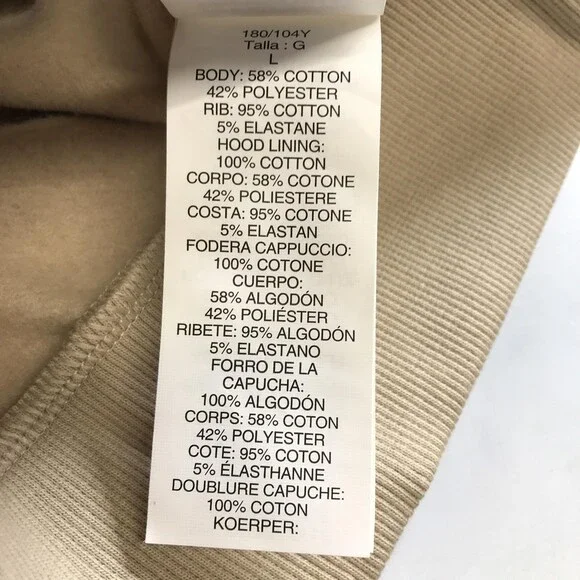 Oakley Hoodie Mens Large Relax Full Zip Fleece Humus Beige Regular FOA404848X - Picture 7 of 12